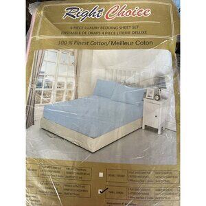 Right Choice 4 Piece Luxury Bedding Sheet Set Twin